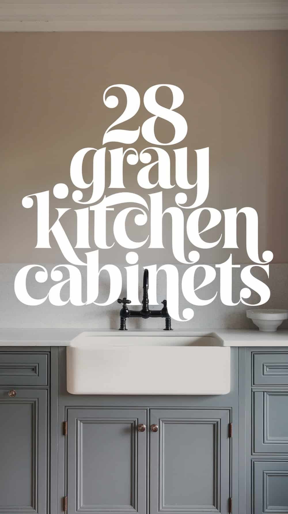 Gray Kitchen Cabinets