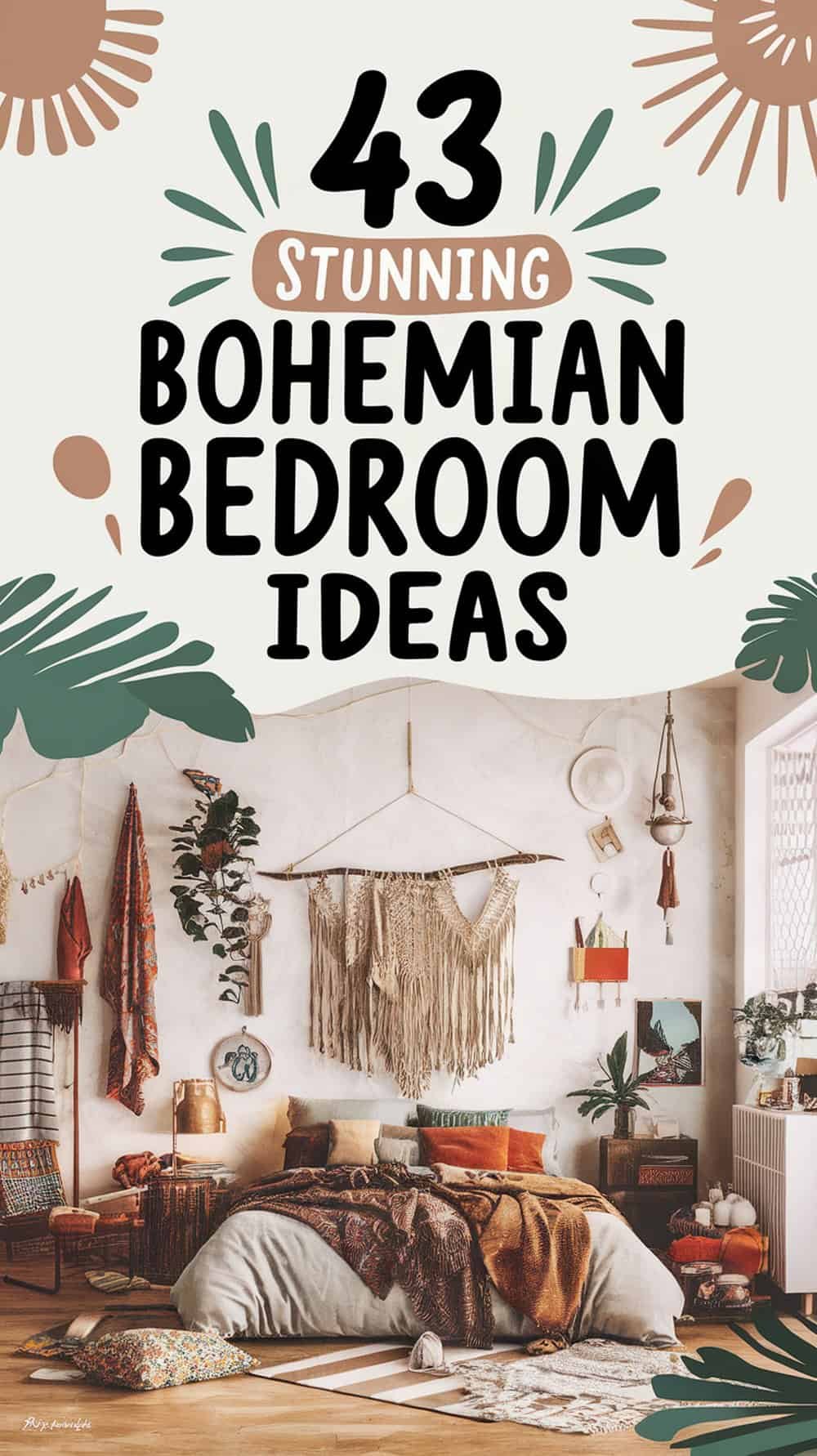 43 Stunning Bohemian Bedroom